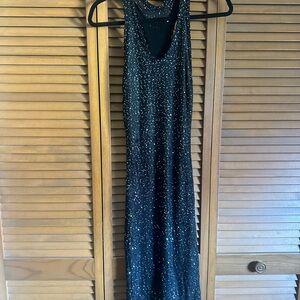 Opening Ceremony Black Glitter Maxi Dress